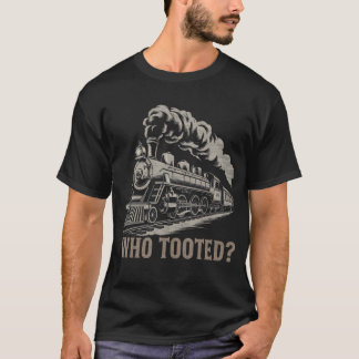 誰がトートしおもしろいた – 列車愛好家と鉄道 Tシャツ