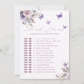 誰がバタフライを作ると言ったか推測ブライダルシャワー 招待状 (正面)