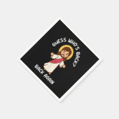 誰がバックハッピーイースターだ!イエスキリスト・マット スタンダードカクテルナプキン (角)