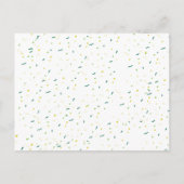 誰がパトリック赤ちゃんシャワーのゲームを言った ポストカード (裏面)