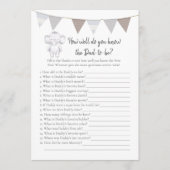 誰がパパとゲームのベビー象カードを知っている プログラム (正面)