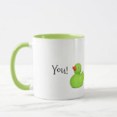 誰がパパになるって思う?コーヒーマグ マグカップ (左)