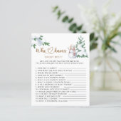 誰がパパの冬最高のの赤ん坊のシャワーゲームを知っている (スタンド正面)