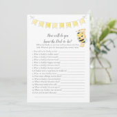 誰がパパを知っているゲームの女の子テディベアカード プログラム (スタンド正面)