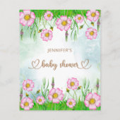 誰がパパを知最高のっている野花の赤ちゃんシャワーゲーム (裏面)