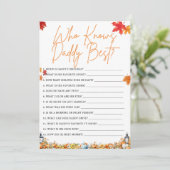 誰がパパ赤ちゃんシャワー最高のゲームかぼちゃを知っている 招待状 (スタンド正面)