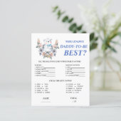 誰がパパ青最高の赤ん坊シャワーのゲームを知っている (スタンド正面)