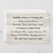 『誰がパーソナライズされた一つに転じたかを見る』誕生日 招待状 (裏面)