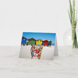 誰がビーチを拾ったか見て。 カード