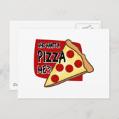 誰がピザを私に欲しい?! ポストカード (正面/裏面)
