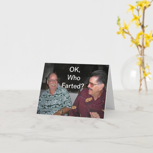 誰がファルトした？ カード (黄色い花)