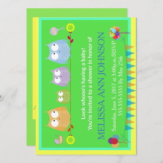 誰がベビーだ！ 招待状 (正面/裏面)