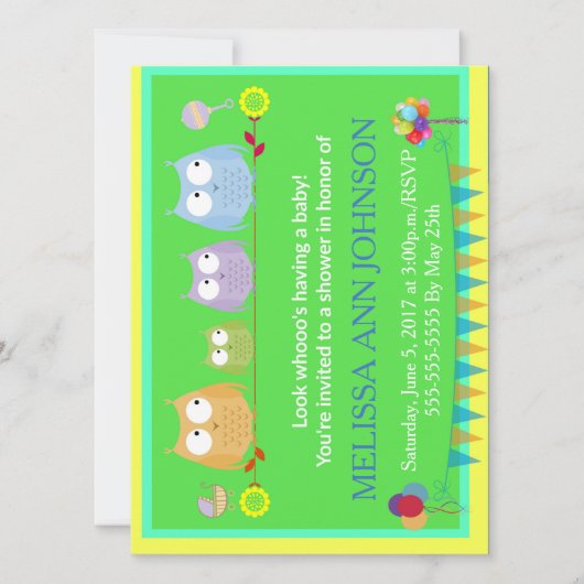 誰がベビーだ！ 招待状 (正面)