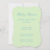 誰がベビーボーイを持ってる?フクロウシャワー招待状 招待状 (裏面)