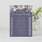 誰がベリースイートベビーシャワーゲームカードを推測 招待状 (スタンド正面)