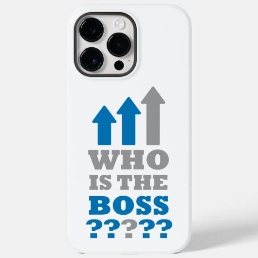 誰がボスなの? Case-Mate iPhoneケース (裏面)