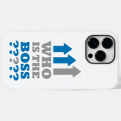 誰がボスなの? Case-Mate iPhoneケース (裏面 (横))