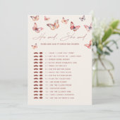 誰がボホバタフライブライダルシャワー 招待状 (スタンド正面)
