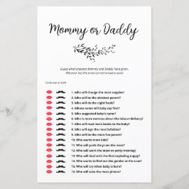 誰がママかパパのゲームを言ったかミニマルな推測