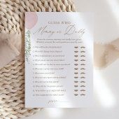 誰がママかパパ気球の赤ちゃんシャワーゲームを推測 招待状