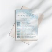 誰がママにそう言ったの |パパ赤ちゃんシャワーゲームカード 招待状