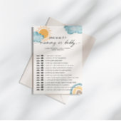 誰がママにそう言ったの |パパ赤ちゃんシャワーゲーム 招待状