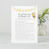 誰がママのゲームになるゲームのテディベアのカードを知っている プログラム (スタンド正面)