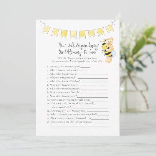 誰がママのゲームになるゲームのテディベアのカードを知っている プログラム (スタンド正面)