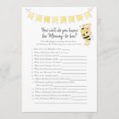 誰がママのゲームになるゲームのテディベアのカードを知っている プログラム (正面)