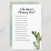 誰がママのゲーム最高ののサボテンフローラを知っている (正面/裏面)