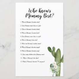 誰がママのゲーム最高ののサボテンフローラを知っている