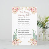 誰がママのゲー最高のムを知っているボホサボス紙シート (スタンド正面)