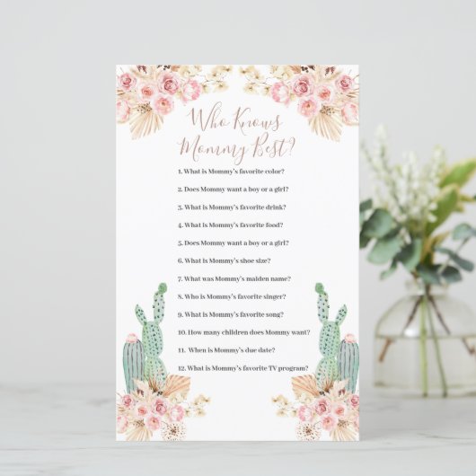 誰がママのゲー最高のムを知っているボホサボス紙シート (スタンド正面)