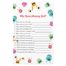 誰がママのモンスターベビー最高のシャワーゲームを知っている