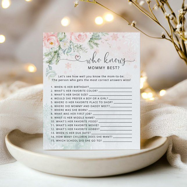 誰がママの冬のピンクの最高のユーカリプタスのゲームを知っている (クリエイターアップロード済み)