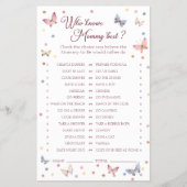 誰がママの水の色最高のの蝶シャワーを知っている チラシ (正面)