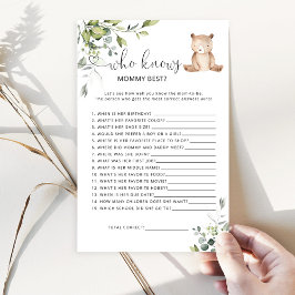 誰がママの赤ちゃん最高のシャワーゲームを知っている