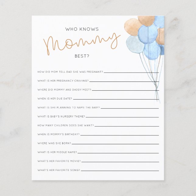 誰がママの赤最高のちゃんシャワーのゲームを知っている (正面)