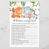 誰がママの赤最高のちゃんシャワーのゲームを知っている (正面)