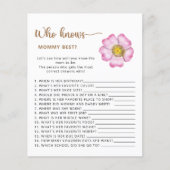 誰がママの赤最高のちゃんシャワーのゲームを知っている。 (正面)