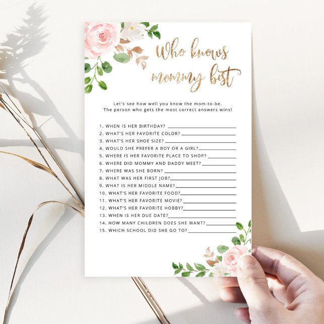 誰がママの赤最高のちゃんシャワーのゲームを知っている (クリエイターアップロード済み)