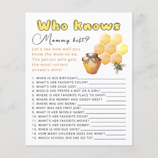 誰がママの赤最高のちゃんシャワーのゲームを知っている。 (正面)