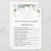 誰がママの赤最高のちゃんシャワーのゲームを知っている (正面/裏面)