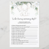 誰がママの赤最高のちゃんシャワーのゲームを知っている (正面)