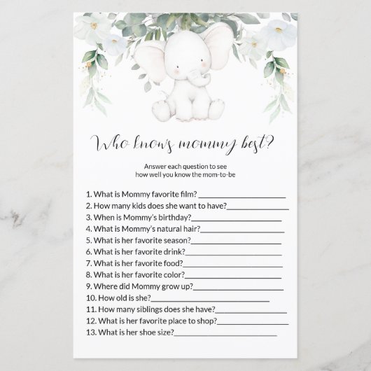 誰がママの赤最高のちゃんシャワーのゲームを知っている (正面)