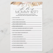 誰がママの赤最高のちゃんシャワーのゲームを知っている (正面)