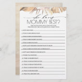 誰がママの赤最高のちゃんシャワーのゲームを知っている (正面/裏面)