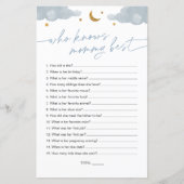 誰がママの輝く星最高のの赤ん坊シャワーを知っている (正面)