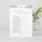 誰がママの輝く星最高のの赤ん坊シャワーを知っている 招待状 (スタンド正面)