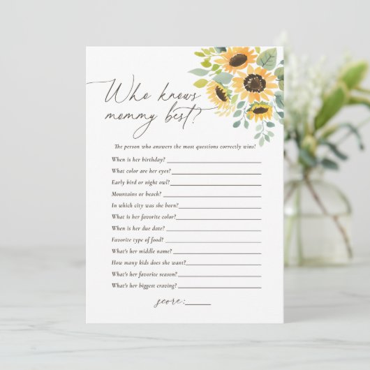 誰がママひまわり赤最高のちゃんシャワーゲームを知っている 招待状 (スタンド正面)